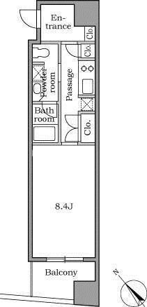 レジディア恵比寿Ⅱの物件間取画像