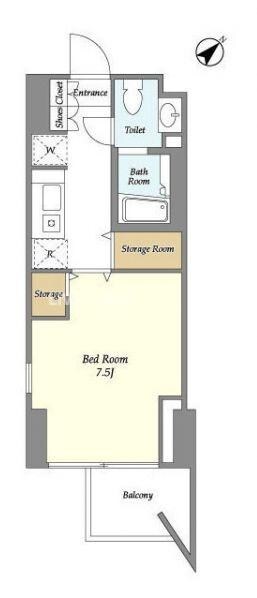 パークフラッツ祐天寺の物件間取画像