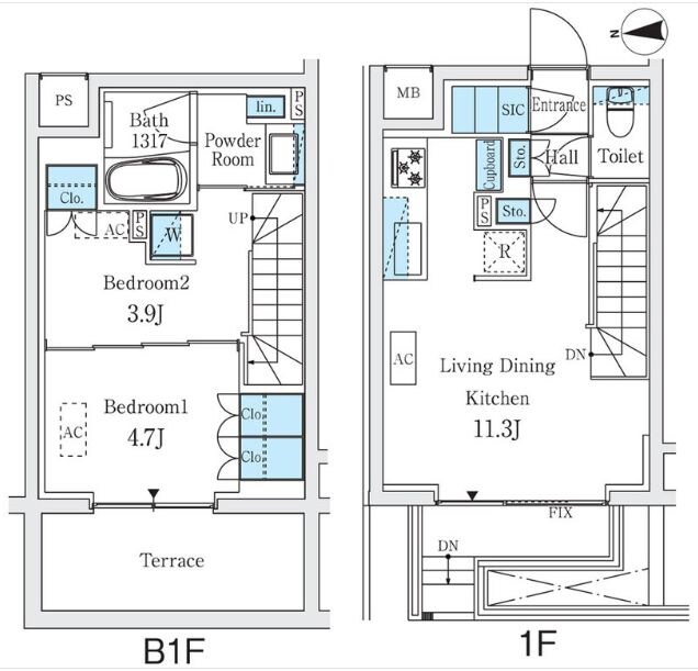 STANDZ柿の木坂の物件間取画像
