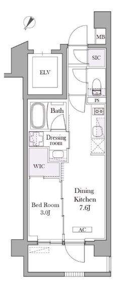 イプセ目黒中町の物件間取画像