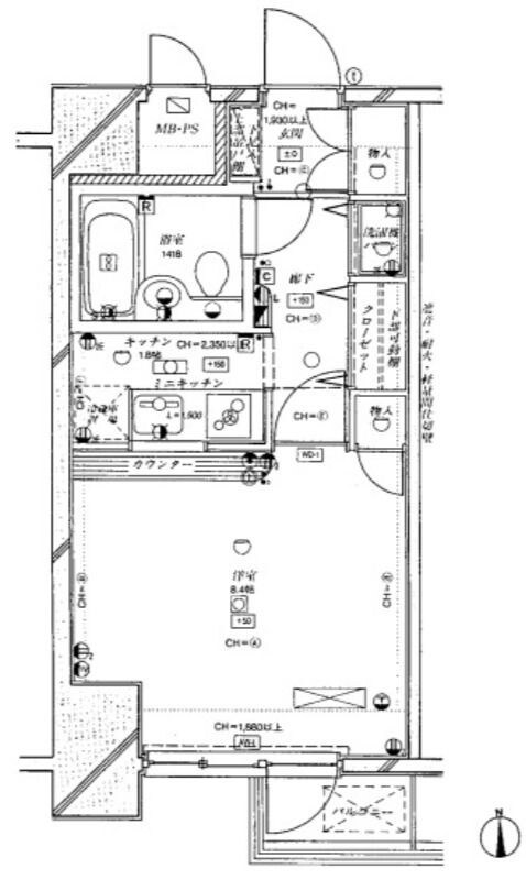 日神パレステージ西麻布の物件間取画像