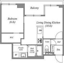 白金台アパートメントの物件間取画像