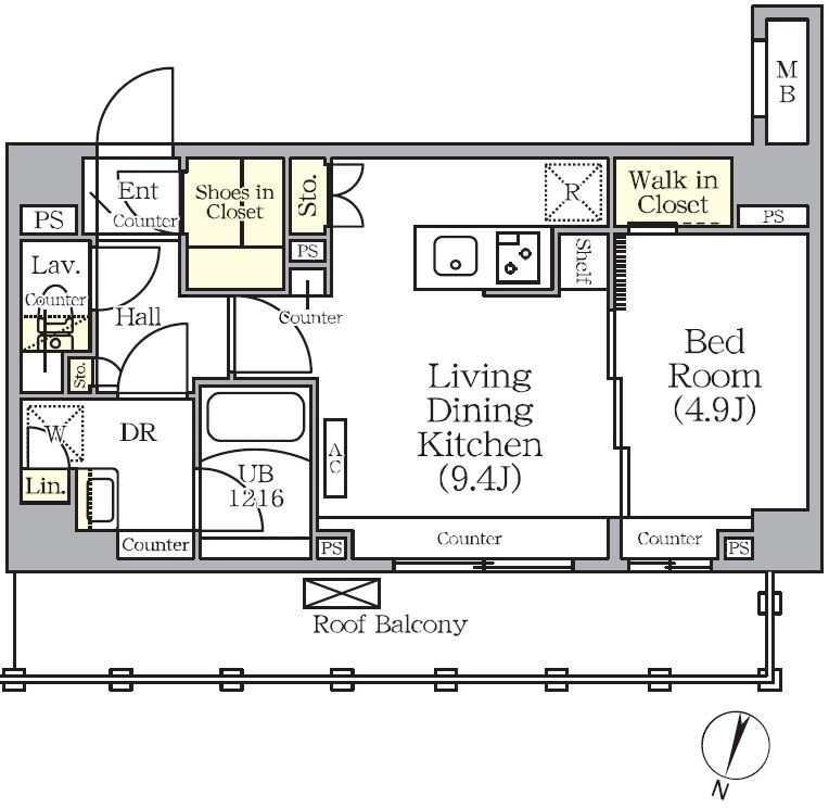 ＡＲＫＭＡＲＫ世田谷砧の物件間取画像