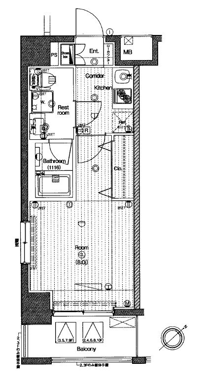 ＰＲＥＭＩＵＭ　ＣＵＢＥ三田の物件間取画像