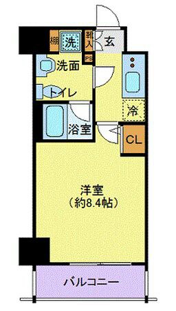 潮見駅 徒歩3分 2階の物件間取画像