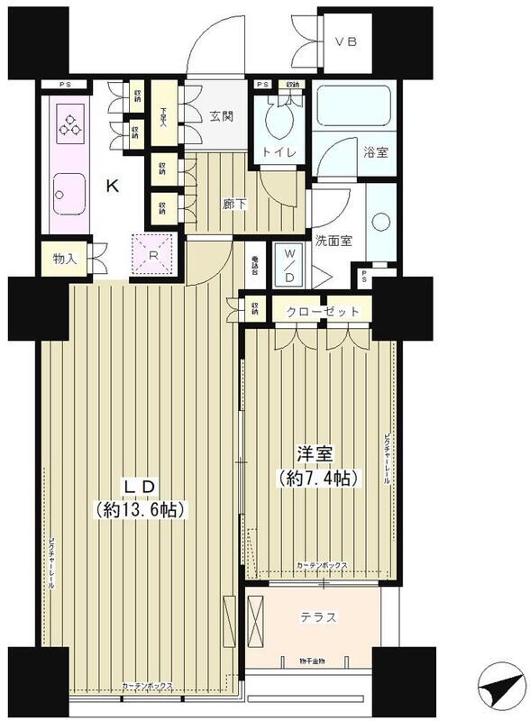 月島駅 徒歩9分 12階の物件間取画像