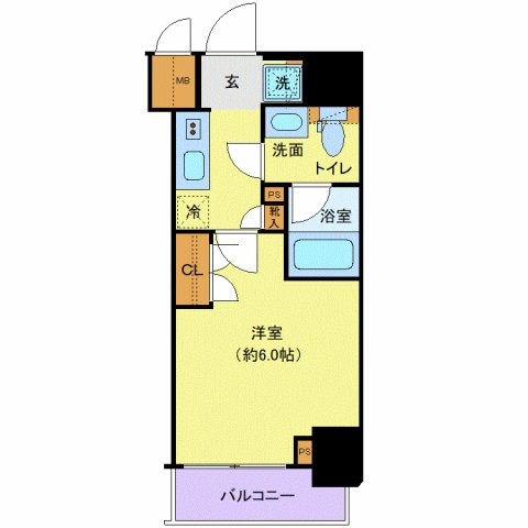 新馬場駅 徒歩5分 12階の物件間取画像