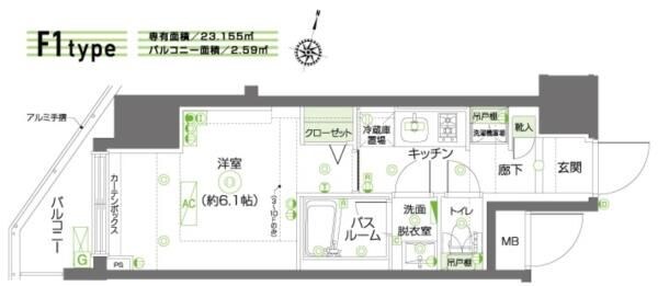 ZOOM新宿南Secondの物件間取画像