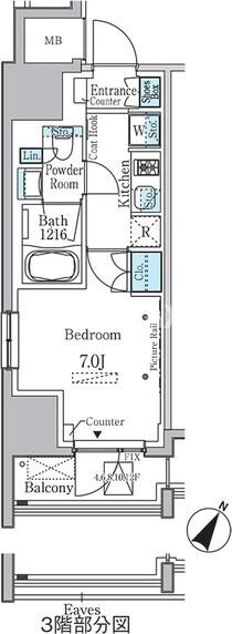 ラテスト白金台の物件間取画像