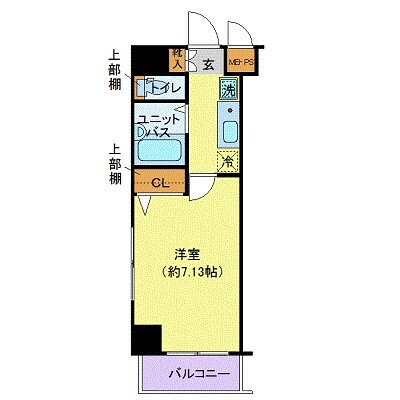 馬喰横山駅 徒歩4分 3階の物件間取画像