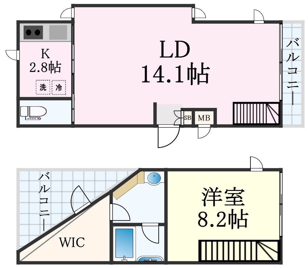 シルバラードNO.4の物件間取画像