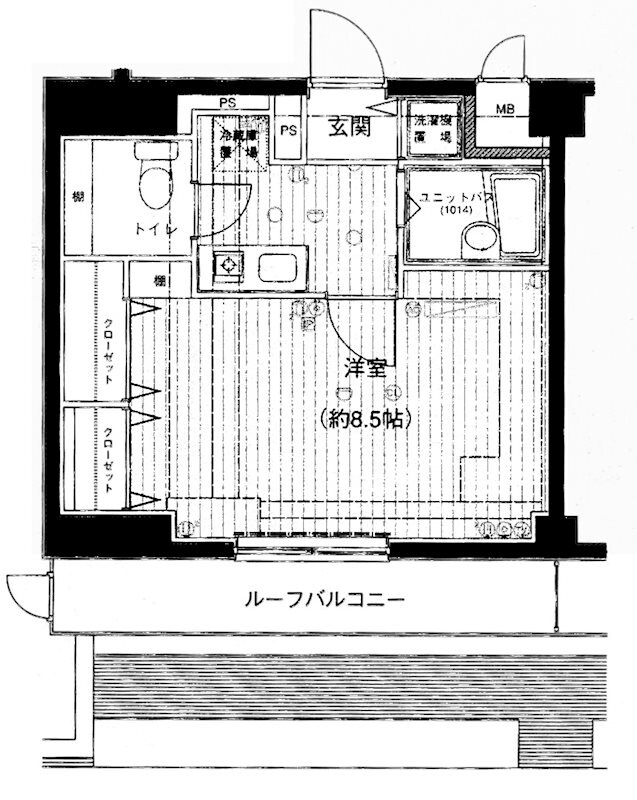 メインステージ白金高輪の物件間取画像