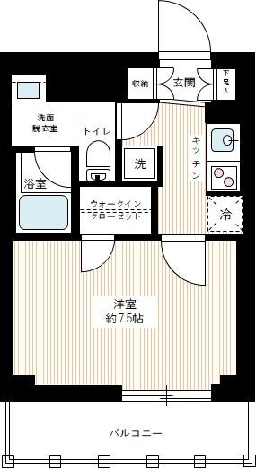 亀戸駅 徒歩9分 5階の物件間取画像