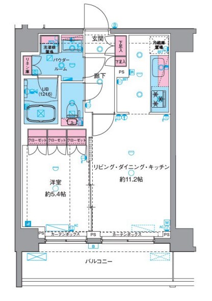 南千住駅 徒歩9分 7階の物件間取画像