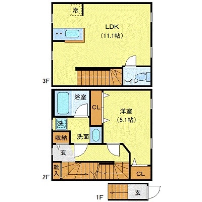 プライベートプレイス広尾の物件間取画像