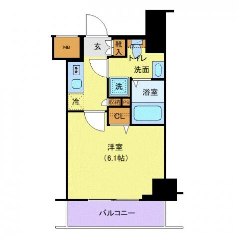 大森駅 徒歩6分 4階の物件間取画像