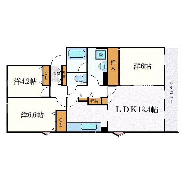 リブレス行田の物件間取画像