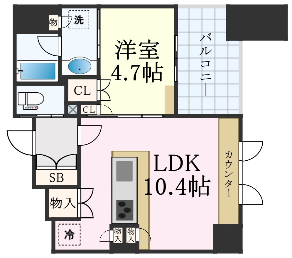 パークリュクス恵比寿の物件間取画像