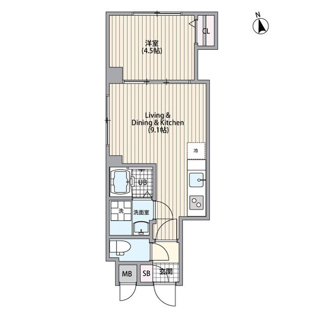 エルファーロ恵比寿の物件間取画像