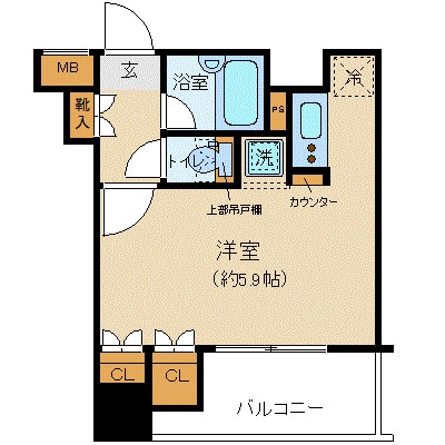 プレール・ドゥーク八丁堀の物件間取画像