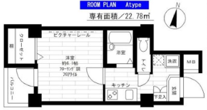 ステージファースト神田Ⅱの物件間取画像