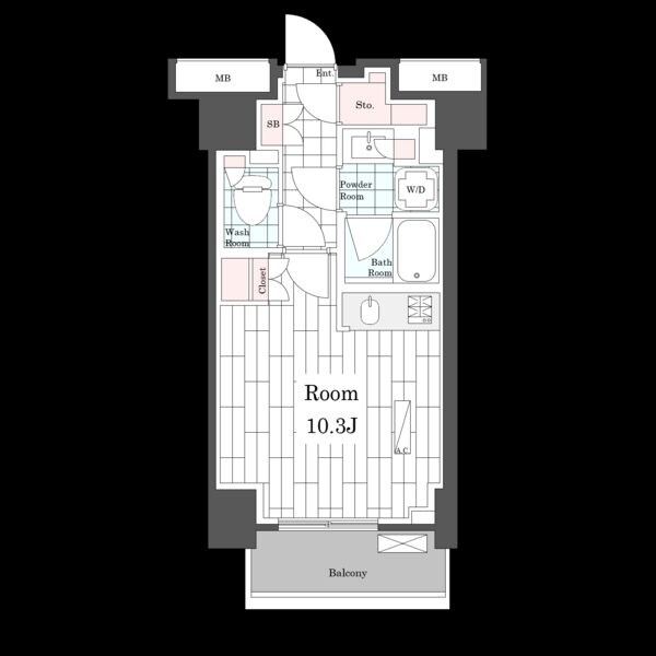 西新宿駅 徒歩5分 11階の物件間取画像