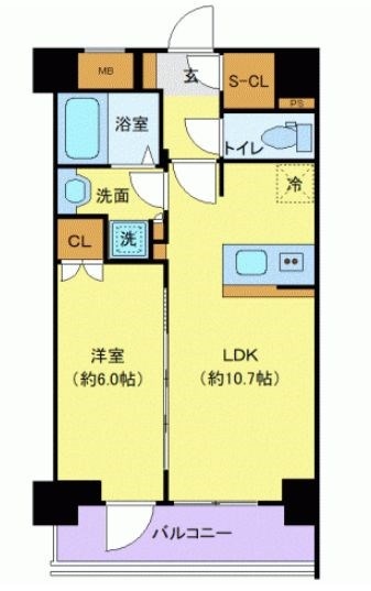 プレサンスブルーム浅草Northの物件間取画像