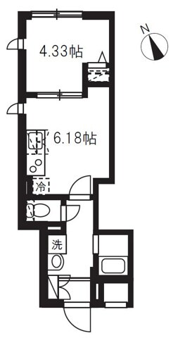 エルファーロ駒沢大学の物件間取画像