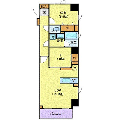 レーヴ半蔵門の物件間取画像