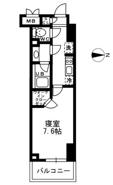 亀戸駅 徒歩3分 7階の物件間取画像