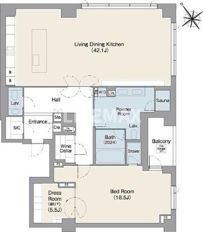 プレステージレジデンス白金台の物件間取画像