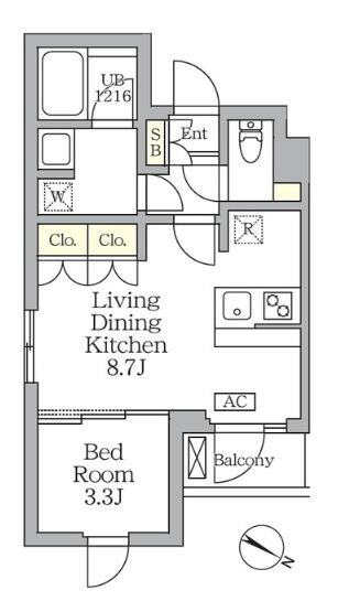 三軒茶屋駅 徒歩9分 3階の物件間取画像