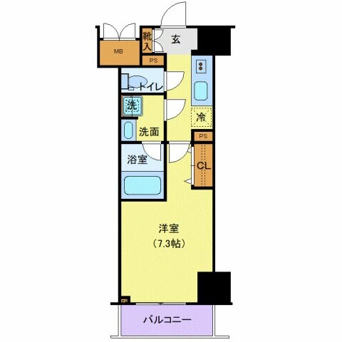 ロイジェントパークス千葉中央の物件間取画像