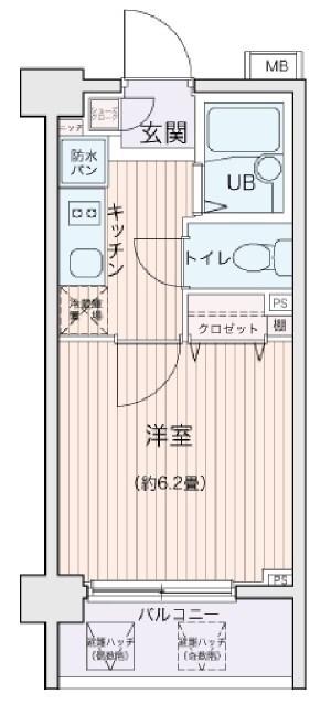 エコロジー都立大学レジデンスの物件間取画像