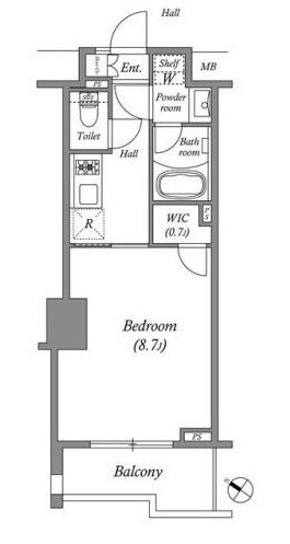 赤坂駅 徒歩6分 5階の物件間取画像