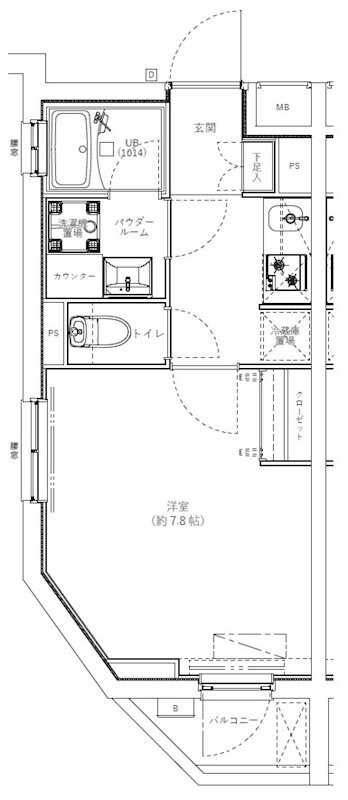 ジェノヴィア学芸大学の物件間取画像