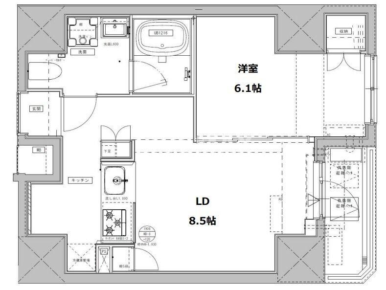 ジェノヴィア文京千駄木の物件間取画像