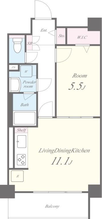 京急蒲田駅 徒歩8分 5階の物件間取画像