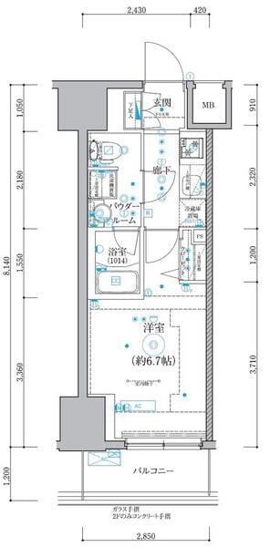 クオリタス品川南の物件間取画像