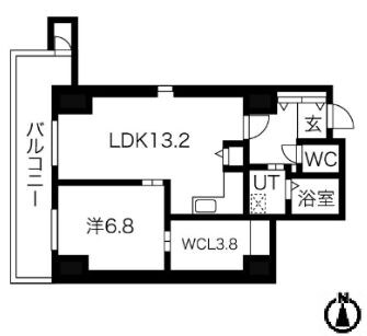 シティコート目黒4号棟の物件間取画像