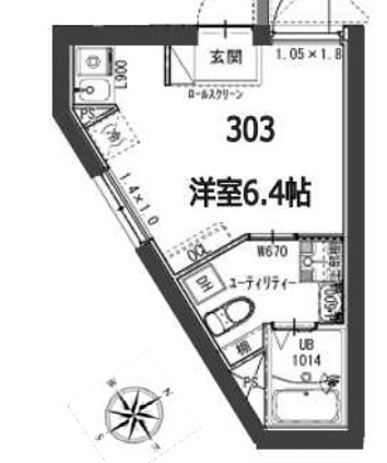 アイリス東品川の物件間取画像