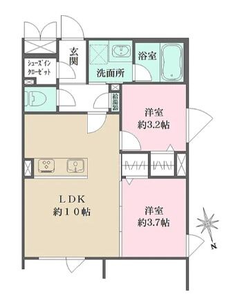 アトリオフラッツ三軒茶屋Northの物件間取画像