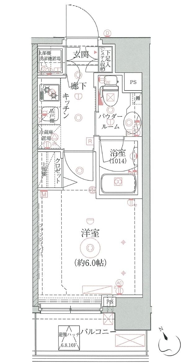 クレイシア品川戸越銀座の物件間取画像