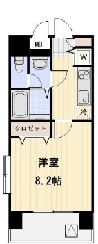 中目黒駅 徒歩9分 3階の物件間取画像