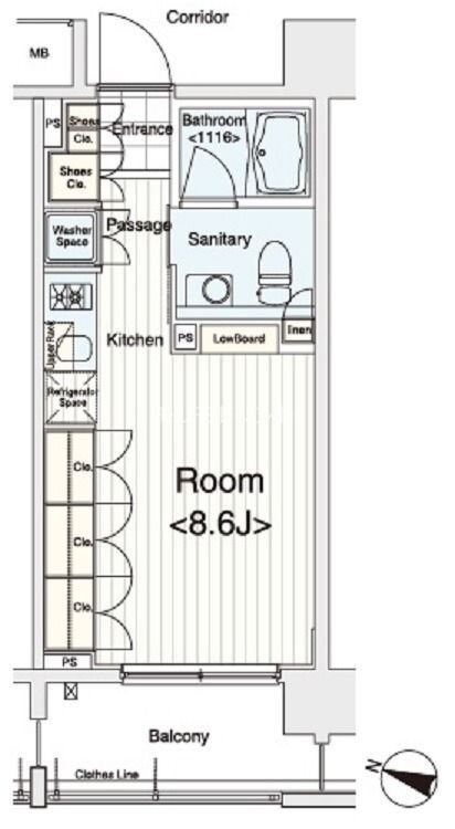 イプセ多摩川緑地の物件間取画像