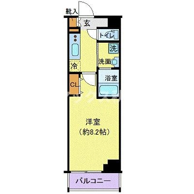 クレヴィスタ門前仲町グランの物件間取画像