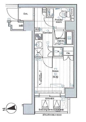 プレミアムキューブ大森DEUXの物件間取画像