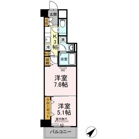 Hill Flat Osakiの物件間取画像