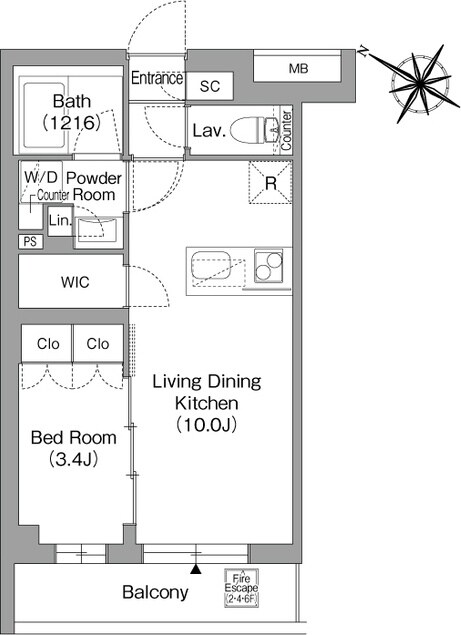 戸越銀座駅 徒歩5分 2階の物件間取画像