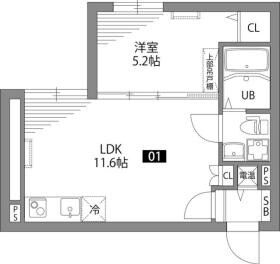 鮫洲駅 徒歩3分 2階の物件間取画像